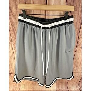 Nike Dri-FIT Men's Gray Basketball Shorts LARGE Drawstring Pockets L